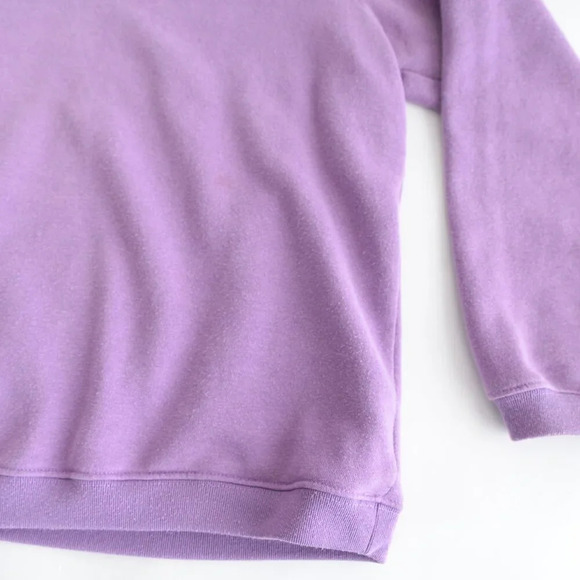 Vintage Blair Lavender Embroidered Collar Butt4 Button Pullover  Sweater Large - Picture 6 of 12